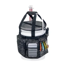 Fishing Bucket Organizer with Cover | Tackle Bag & Rod Holder for 5 Gallon Bu...