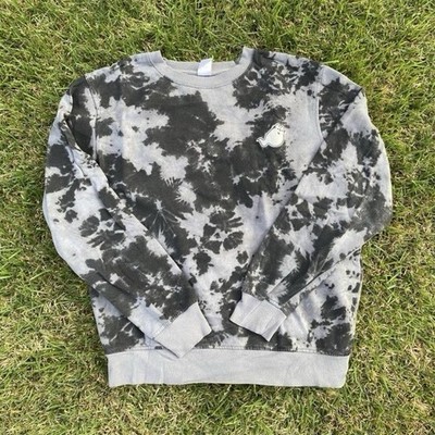 Pusheen Box Women's Tie-Dye Pullover Sweater Small Pusheen Ghost Patch