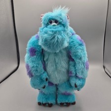 Disney Pixar Monsters Inc Sulley Plush Blue Purple Shaggy Fur 12 Inch Toy