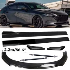 Front Bumper Lip Spoiler Body Kit Rear Lip Glossy Black For Mazda 3 S Hatchback Front Bumper Lip Spoiler Body Kit Rear Lip Glossy Black For Mazda 3 S Hatchback