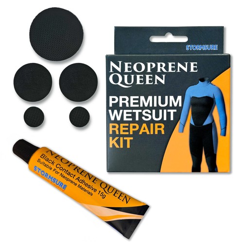 Neoprene Queen Wetsuit Repair Kit - Make Long-Lasting Patch Repairs on 