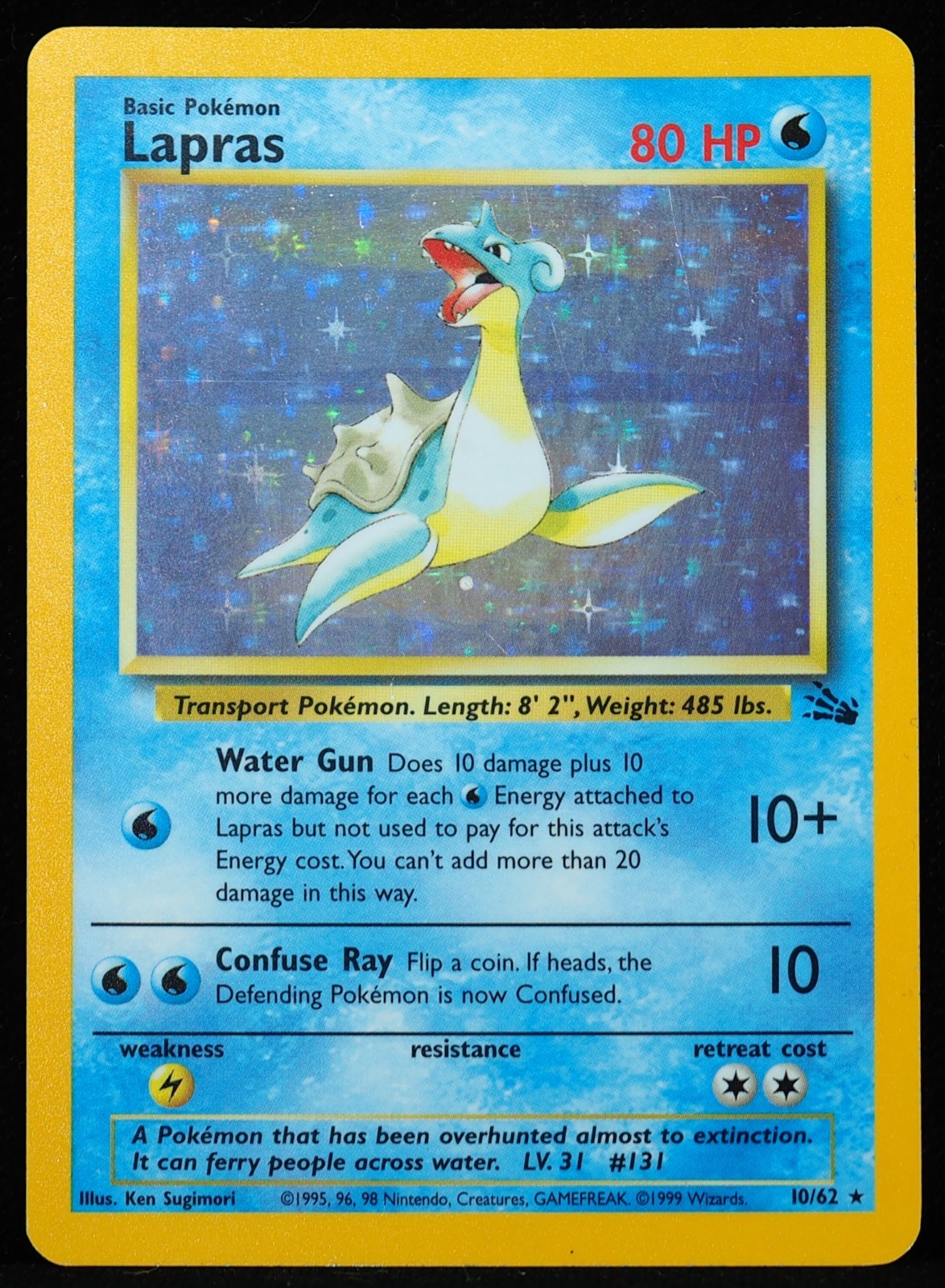Lapras #10 NM-M Pokemon Card