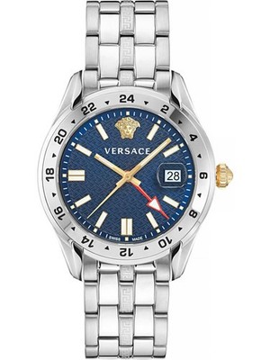 Versace VE7C00523 Herrenuhr Greca Time GMT 41mm 5ATM