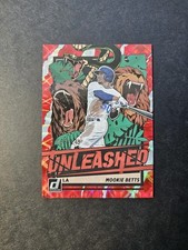 2021 Panini Donruss Mookie Betts 🔥 SP Red Unleashed #'d 88/149! LA Dodgers
