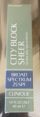 Clinique City Block Sheer SPF 25 Broad Spectrum Oil-Free 1.4 oz (40 Ml)