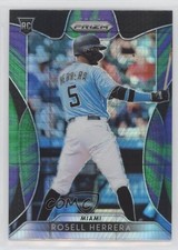 2019 Panini Prizm Tier III Purple & Green Hyper Prizm Rosell Herrera #210 1s8