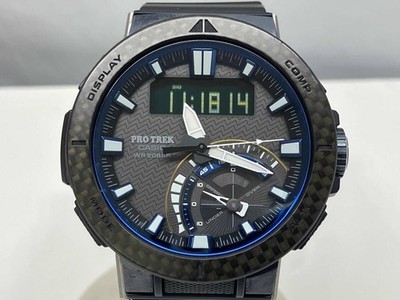 CASIO PROTREK PRW 73X Radio Solar with Box Carbon Bezel Angler Line Men s Watch