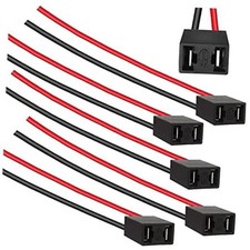 5PCS H7 Female Wire Connector Pigtail Wiring Harness Socket for LED Headlight