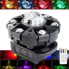 6 Arms Laser RGBW LED Moving Head Light Disco Stage Lighting Beam DMX w/Remote
