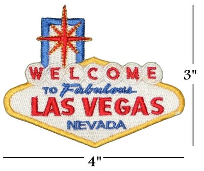 Welcome to Fabulous Las Vegas Embroidered Iron on or sew on Patch Applique 4''