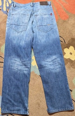 Ecko Unltd Y2K Rhino-Cut Baggy Fit Jeans Vintage Mens Size 32 X 32 Wiskering