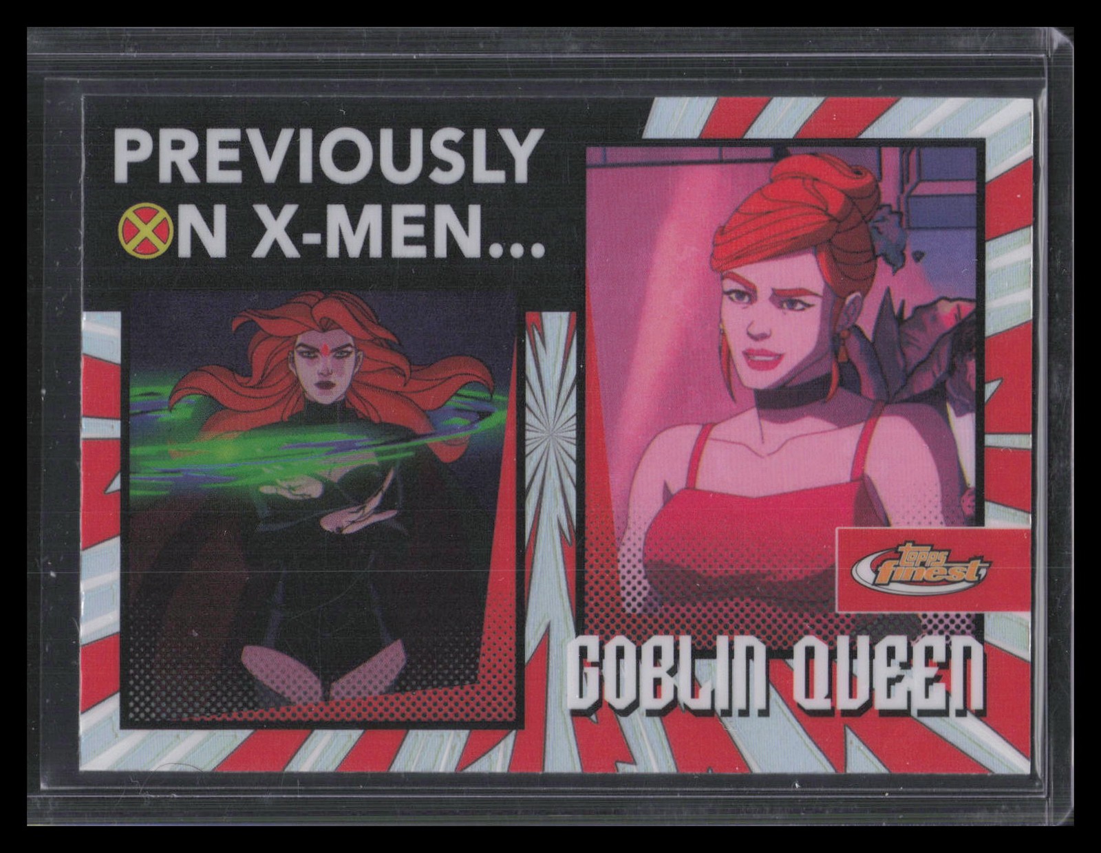 Goblin Queen 2025 Topps Finest X-Men '97 #PO-17 Previously on X-Men