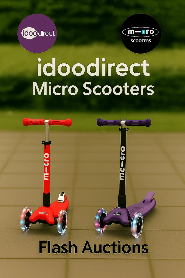 idoodirect's Micro Scooters eBay Live - Flash Auctions 3pm