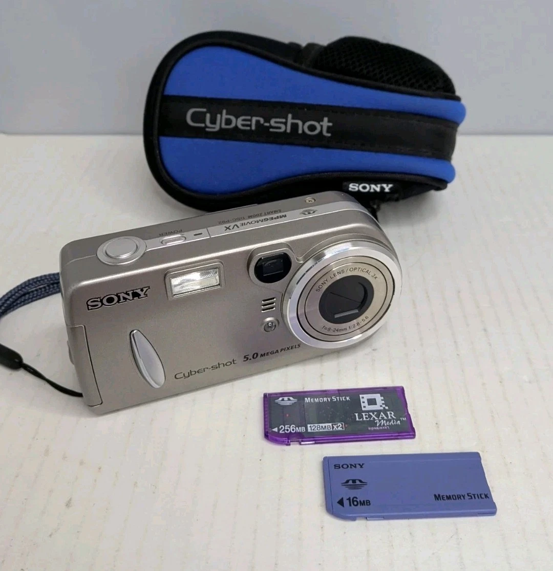 美品 SONY Cyber-shot DSC-P92 デジカメ メモリーカード付 Sony DSC-P92 5-megapixel digital camera at Crutchfield