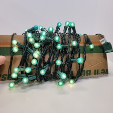 70 Light Teal Globe Holiday/ Christmas Lights...