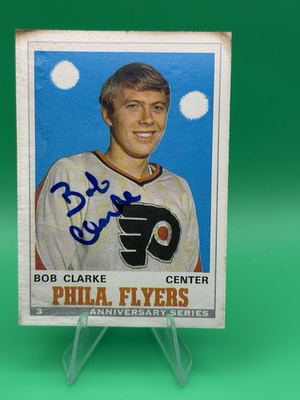 #ad Bobby Clarke Autographed 1992 O pee chee Anniversary Series Flyers HOF $14.99