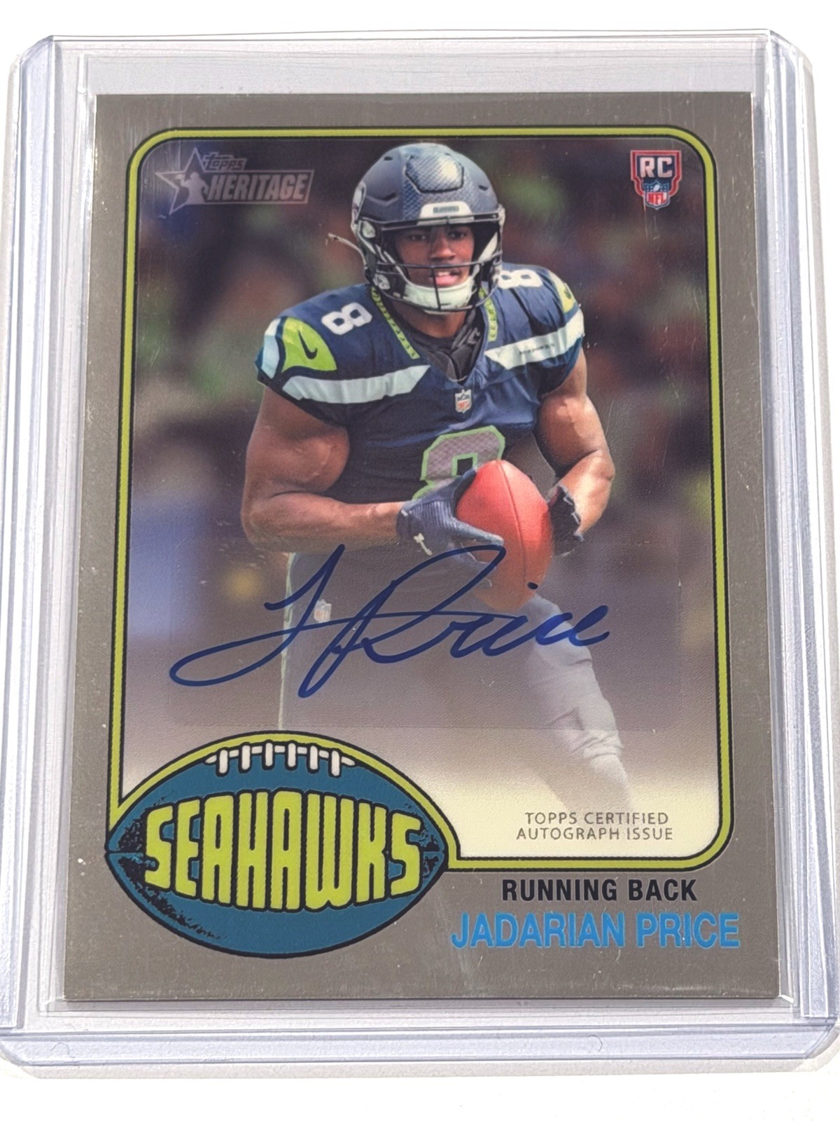 Jp Border Design Topps Heritage 2026 -CHROME ROOKIE AUTO “Jadarian Price” HPA-JP | eBay