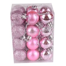Image of 72pc Christmas Ball Bright Light Ball 3cm Plastic Christmas Color Ball Christmas