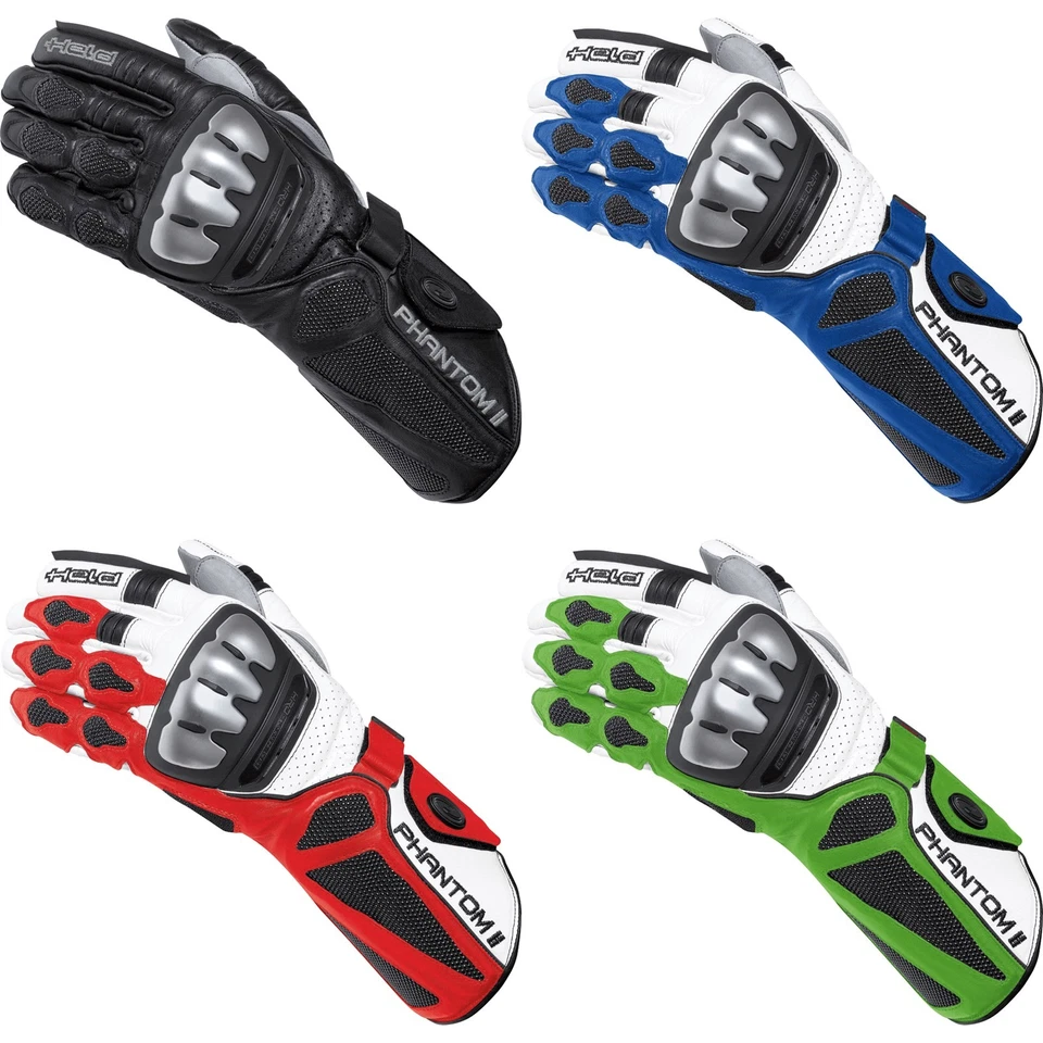 Held Phantom II Motorrad Sport Racing Handschuhe mit Schale aus Titanium - Bild 1 von 1
