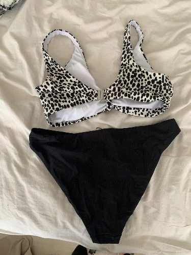 C&A Damen Bikini Gr. M Mehrfarbig Tierdruck Modern Freizeit Strand Sommer - Bild 4 von 4