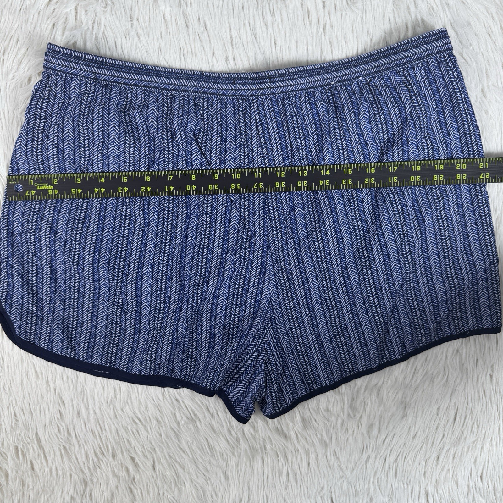 Gap 1969 Blue White Pattern Pull-On Drawstring Ca… - image 14