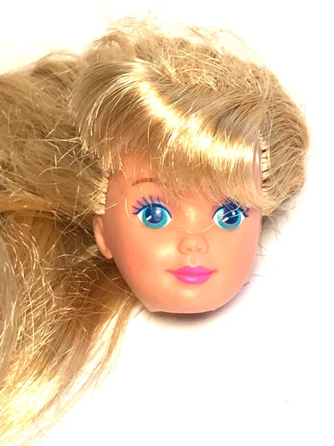 Barbie Doll Head Only- Vintage 1987 Mold Teen Skipper Blonde Blue Eyes