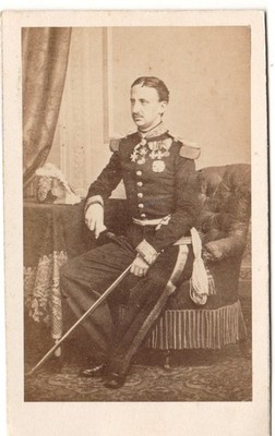 Franz II. König von Neapel & zwei Sizilien Italien Militärkleidung 1865 Foto CDV