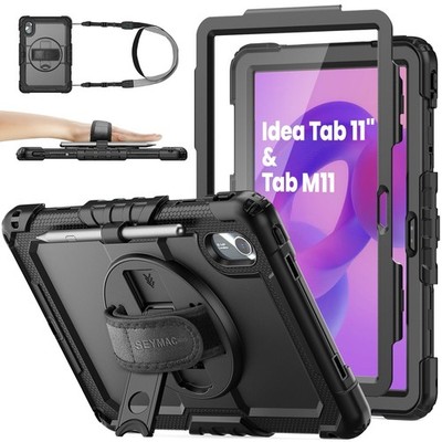SEYMAC stock Case for Lenovo Idea Tab 11'' 2025/ Tab M11 2024, Black