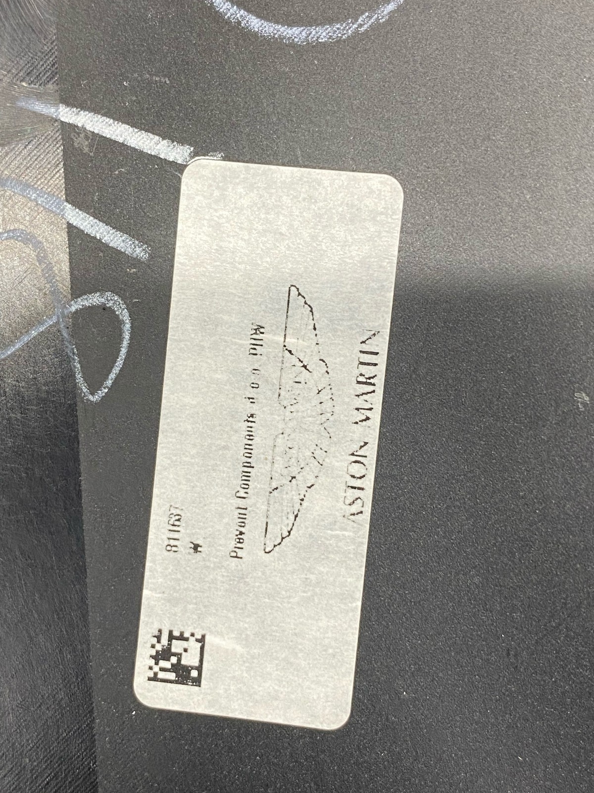 2020-2025 ASTON MARTIN DBX FRONT LEFT DRIVER UPPER SEAT BACK PANEL TRIM COVER