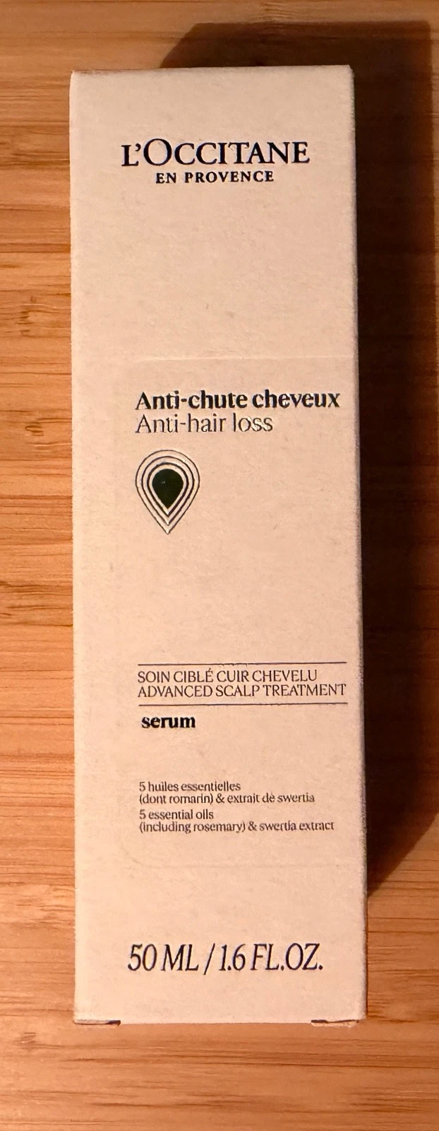 New L'Occitane Anti-Hair Loss Serum, 50 ml
