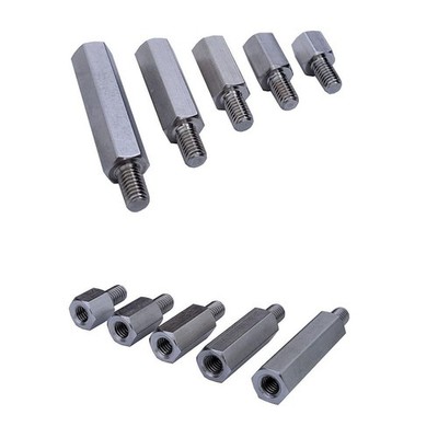10 Pcs Stainless Steel Single Head Stud Hex Standoff Spacers M6 for PCB C722