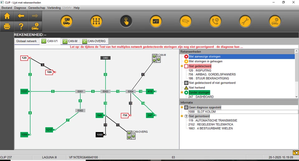 Renault Dacia Diagnostic Tool Tester OBD OBDII Can Clip VCI 3 Probe 1995 to 2024 - Image 4 of 4