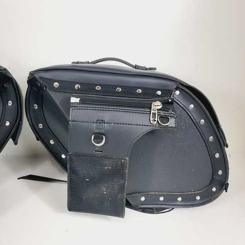 Saddlemen Drifter Motorcycle Saddlebags w/ Shock Cutaway Versatile Mount Harley - Picture 4 of 15