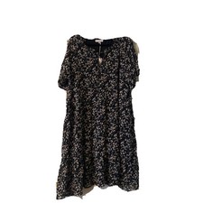 NWT L Love Womens Plus Size Multi Color Print Lined Dress Size 3XL