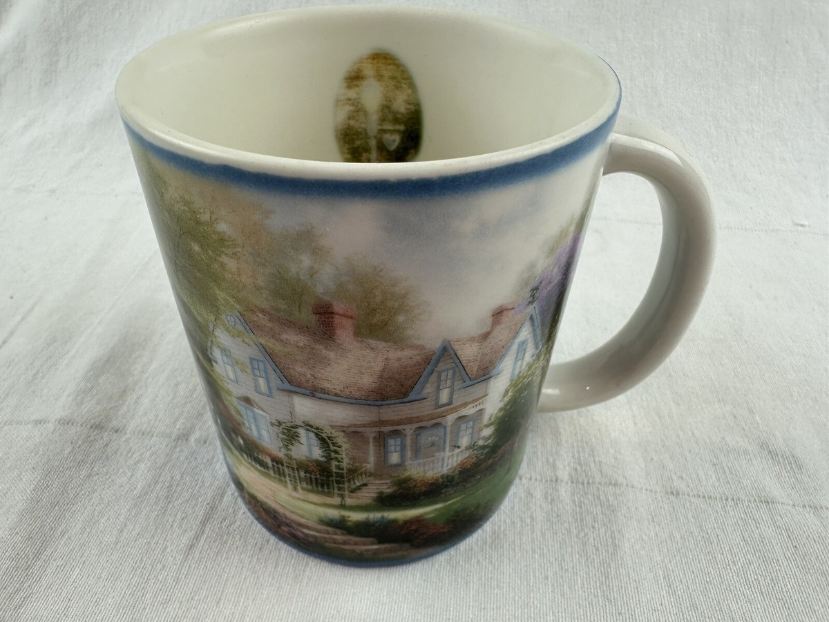 Thomas Kinkade Amcal Home is where the heart is II Coffee Mug Tea Cup 12oz.