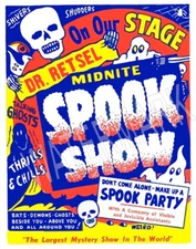 Spook Show Halloween Poster Ghost High Quality Metal Magnet 3x4 inches 8897