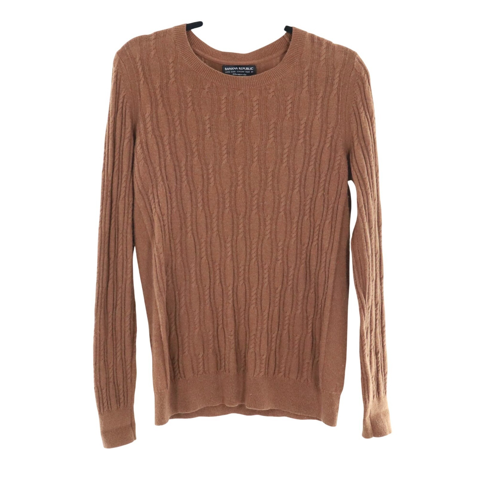 Women's Brown Academia Twee Old Money Cashmere Wool Sweater by Banana Republic