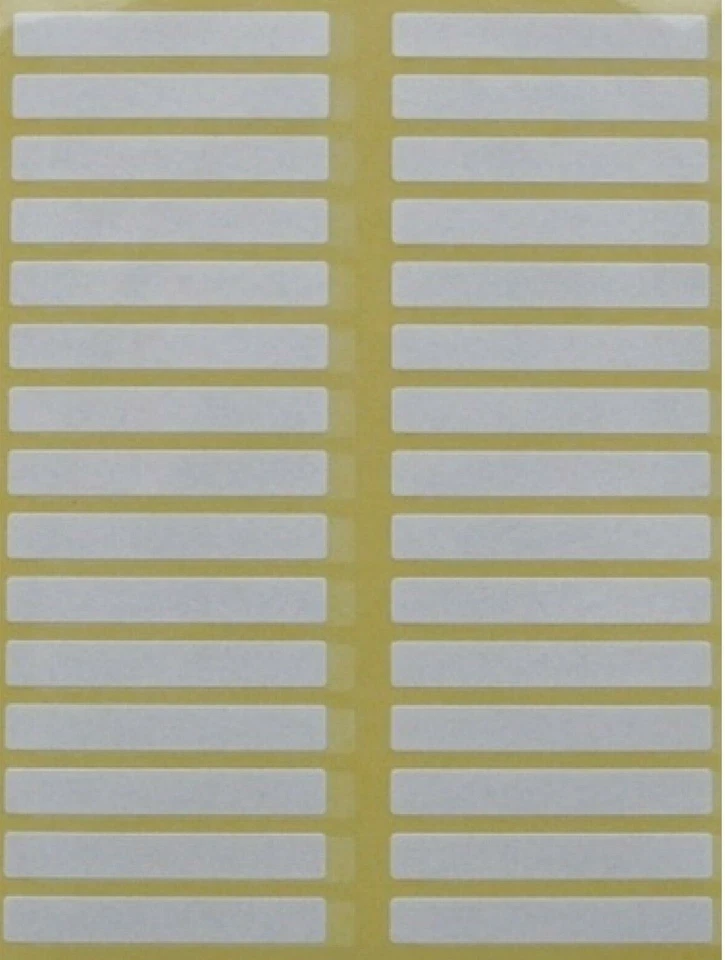 STIKKERS 210 Small White Sticky Label Price Stickers Blank Self Adhesive 5mm x 35mm Thin