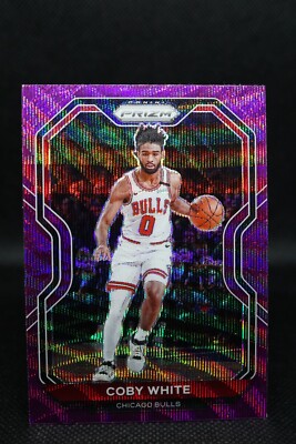 2020-21 Prizm Coby White - Purple Wave #3 Chicago Bulls + FREE SAFE SHIPPING