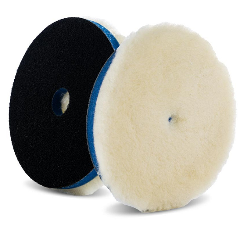Disque de polissage 6" en laine naturelle pour corriger les vernis durs
