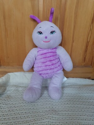 Seltener Build A Bear lila gestreifter Käfer, Größe 16 Zoll