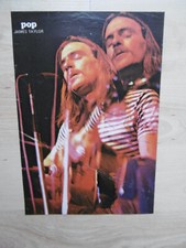 James Taylor autograph signed A4 magazine image