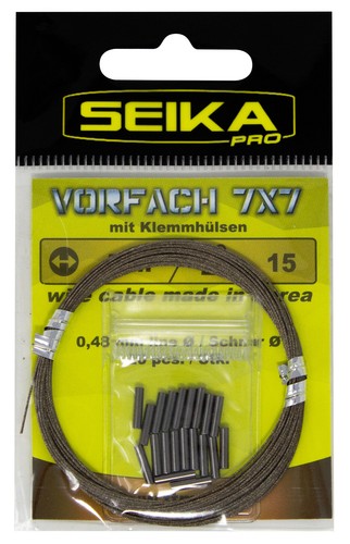Specitec Stahlvorfach 7x7 – 10 Meter, Tragkraft 9 Kg, Inkl. 10 Klemmhülsen, Von SängerTTS – Für Hecht & Zander Specitec Stahlvorfach 7x7 – 10 Meter, Tragkraft 9 Kg, Inkl. 10 Klemmhülsen, Von SängerTTS – Für Hecht & Zander