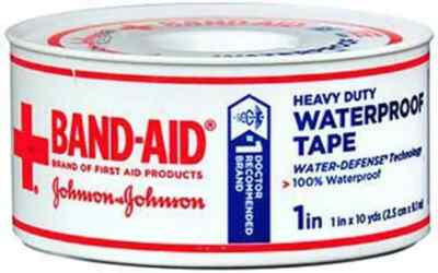 SM Jhonson & Jhonson Band-Aid Heavy Duty Waterproof Tape 1'' X 10 Yards (3 Pack)