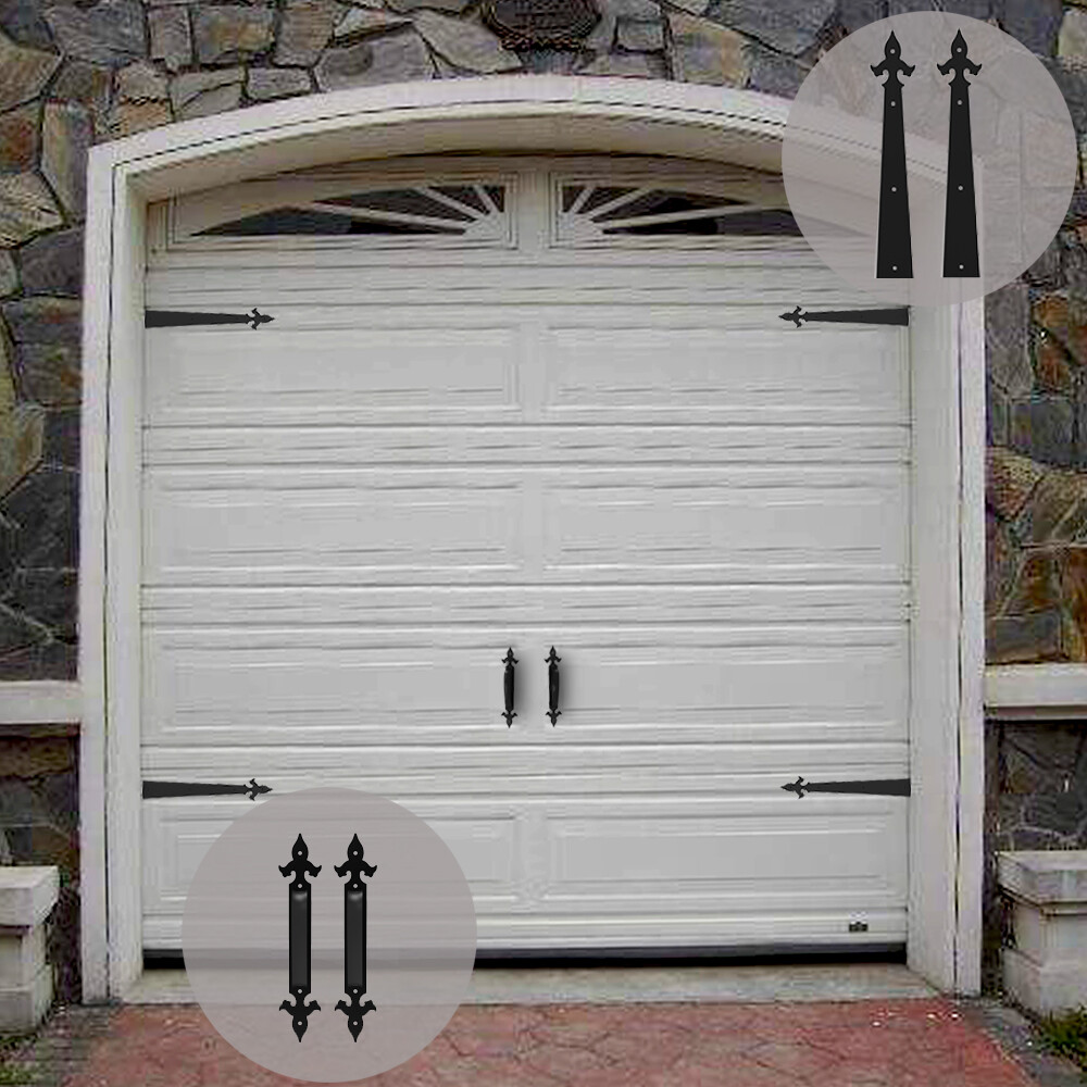 CCJH Decorative Garage Door Accents Handle Hinge Sliding Doors Hardware