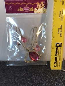 Disney Store - Disney Princess Costume Jewelry - Accessory Necklace Pink - NIP