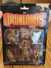 Vintage 1983 MidgeToy THE IRONLORDS The Demons Set of Metal Figures Sealed