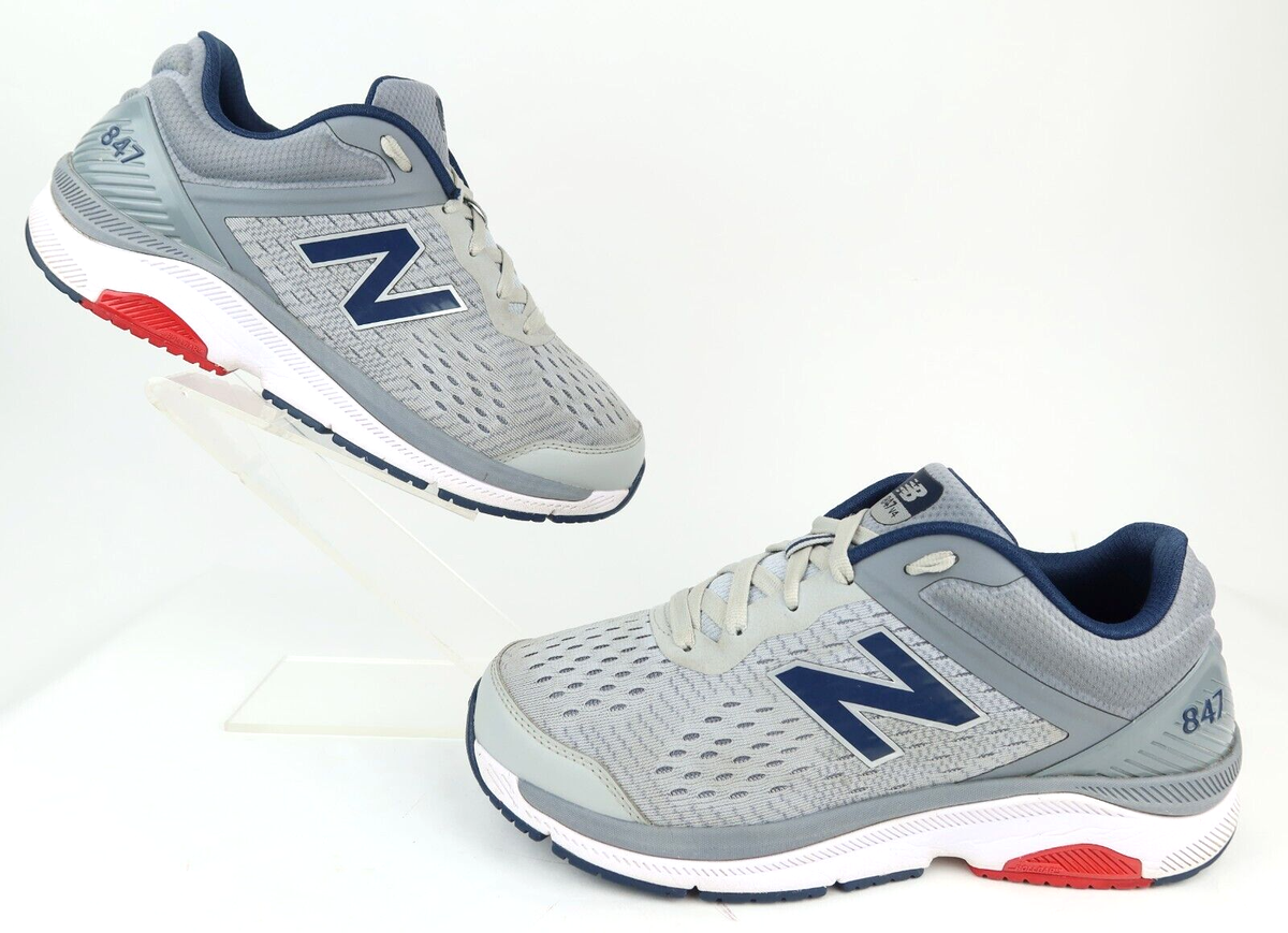 New Balance 847 v4 Walking Sneakers Silver-Indigo 4E Extra Wide  Width