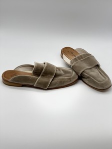 Free People Marrón Topo a gusto Chancla Terciopelo mulas Mocasín Zapatos  Talla 37 | eBay