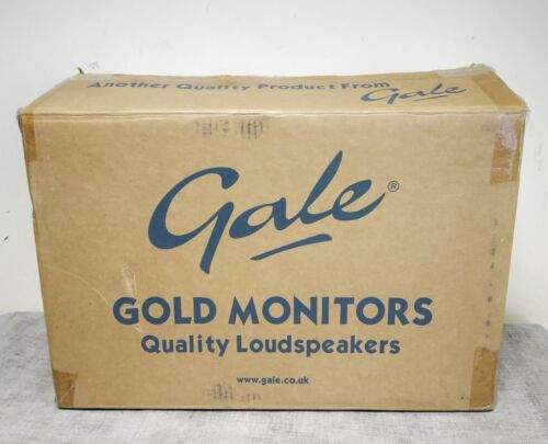 Boxed Gale Gold Monitor Bi-Wired Speakers Black - Tested And Working  - Picture 1 of 11
